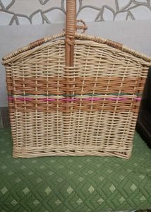 Vintage Wicker Basket From Uttrakhand
