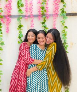 Colorful Ikat Print Kurtis - Set of 3