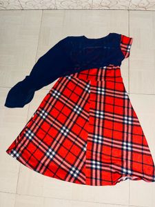 Plaid A-Line Dress