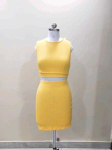 URBANIC Yellow Skirt And Top Set | 32 To 38
