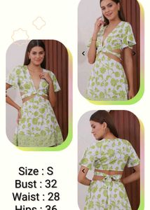 Floral Cutout Mini Dress