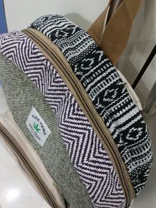 🕉️ Bagpack 100% Natural Hemp Stitched