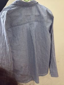 Striped Blue Collared Shirt