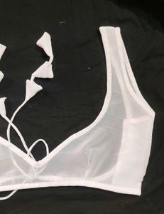 sheer georgette blouse non padded