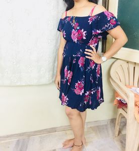 Off Shoulder Midi Dress