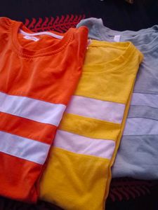 Orange Striped T-Shirt