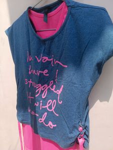 Tee with camisole tank top (UNUSED)