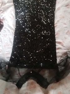 Sparkling Black Sequin Party Dress