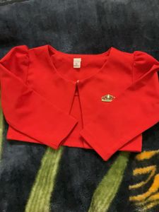 Red Girls' Bolero Shrug