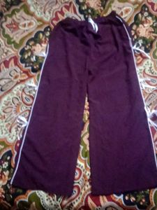 Burgundy Casual Pants