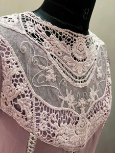 Mauve Lace Sleeveless Dress