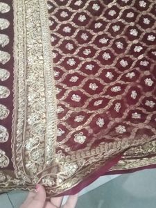 Bridal Designer Saree And Blouse