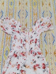 Floral Puff Sleeve Maxi Dress