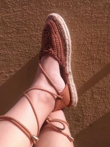 Trendy Crochet Tie-up Sandal