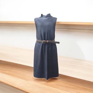 Quality Material Mini Dress With Slit