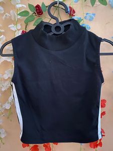 Black Striped Tank Top