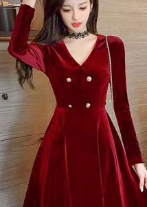 🎉🎉SALE🎉🎉 Korean Velvet Dress