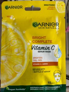 Garnier Bright Complete Vitamin C Serum Mask