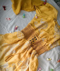 Embroidered Midi Frock