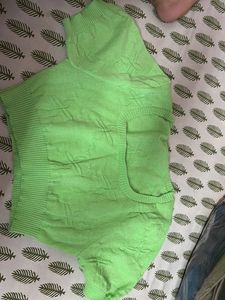 Urbanic Green Women Crop Top