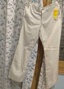 Desert Blue Beige Trouser Relex Fit
