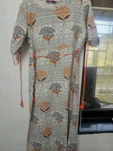 Patterned Midi Dress
