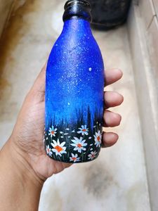 Handpainted Girl Art Bottle