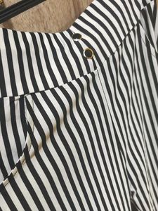 Striped High-Waisted Pants