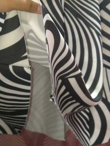 Black &amp; White Optical Illusion Skirt