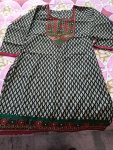 Embroidered Cotton Kurta