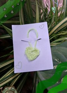Combo Of Two Cute Heart Croshet Keychain