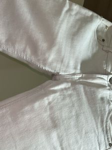 Slim Fit White Jeans