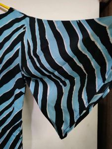 Zebra Print Midi Dress