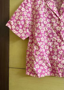 H&amp;M Divided Boxy Half-Sleeve Shirt Printed