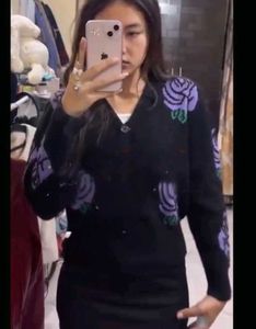 Floral Knit Cardigan