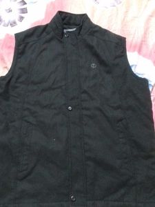 Sleeveless Black Jacket