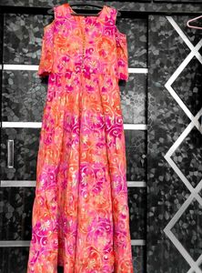 Floral Print Gown