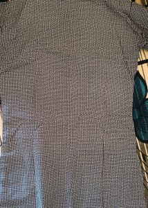 Black &amp; White Printed Kurta