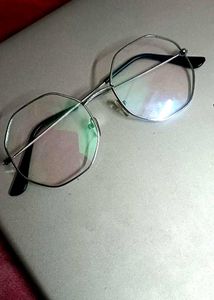 Silver frame Hexagon Sunglasses
