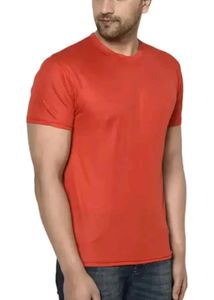 Men Solid Round Neck T shirt