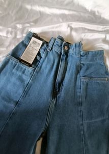 Straight Fit High Waist Jeans