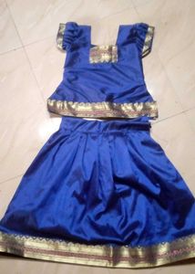 Blue & Gold Traditional Indian Dress