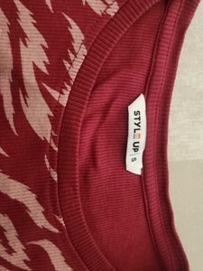 Red Animal Print Tank