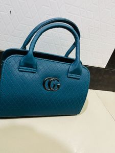 Teal Quilted Satchel Bag New With Tag
