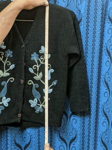 Girl Black Cardigan Full.