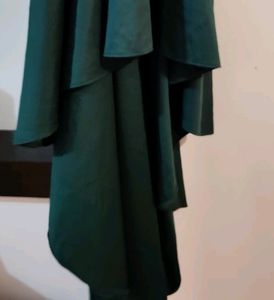 Floor Length Green Gown Come  With Heavy Quality