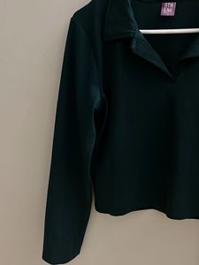 Green Long Sleeve Top