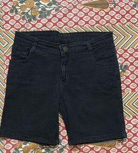 Black Denim Shorts - Bebe Brand