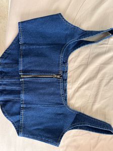 Denim Corset Top