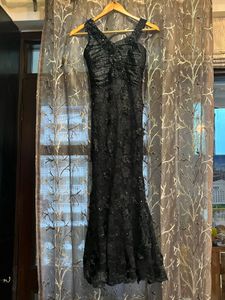 Elegant Black Lace Dress